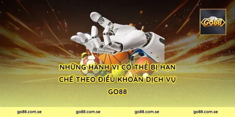 Những hành vi có thể bị hạn chế theo điều khoản dịch vụ Go88